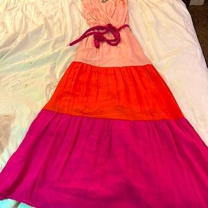 Flying Tomato Colorful Block Summer Dress Size Small.